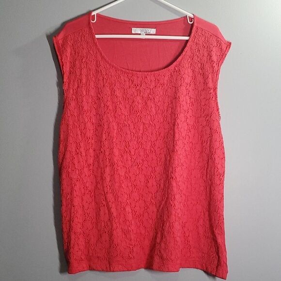 Tops - Company Ellen Tracy women's size xxl  sleeveless blouse top shirt coral …